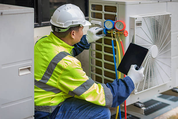 Professional Ductwork Repair technician working in Little York, NY